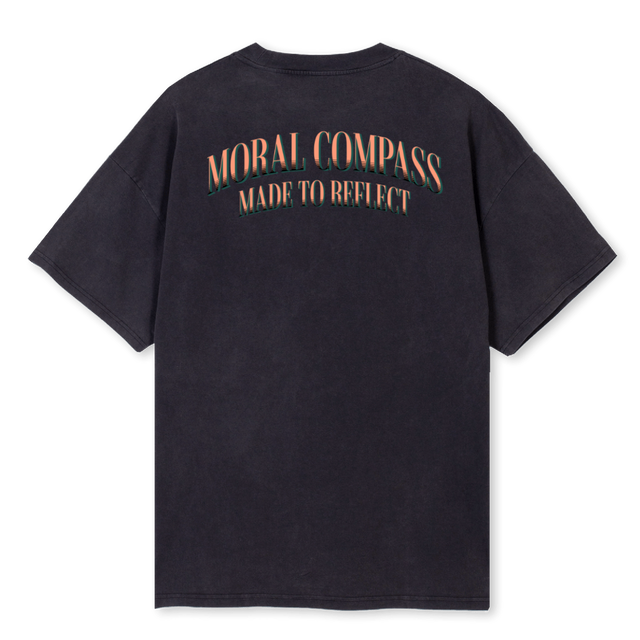 MCSAIL Vintage Black Oversized Tee.