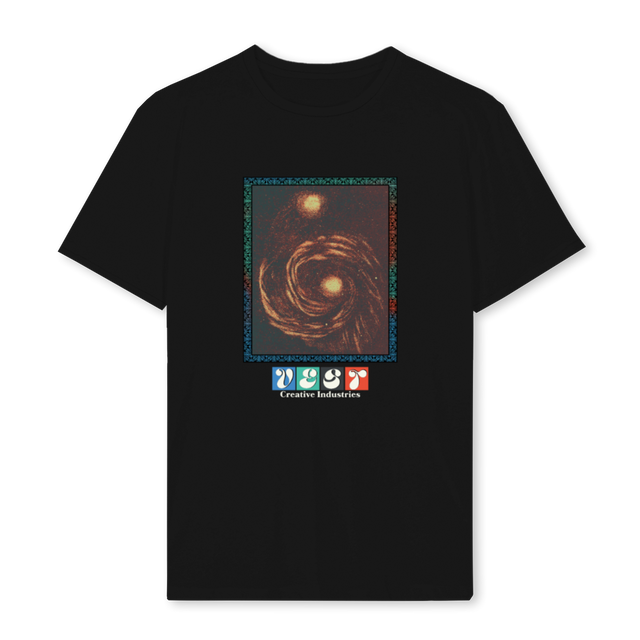 GALAXY Black Regular Tee.