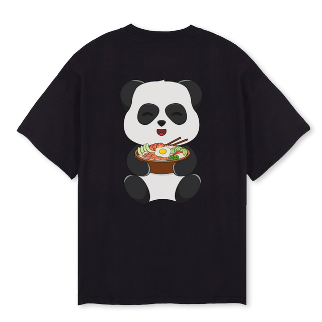 VANGAA MAWDINA Black Oversized Tee.