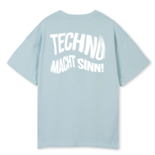 TECHNOMACHTSINN Cold Blue Oversized Tee.