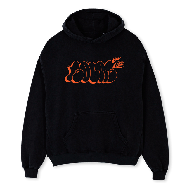 YOURIT Black Oversized Hoodie.