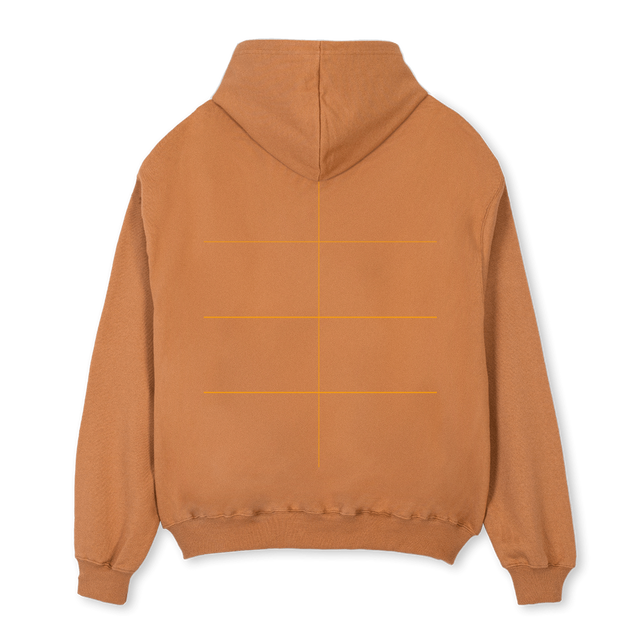 HOODCAMEL Camel Oversized Zipped Hoodie.