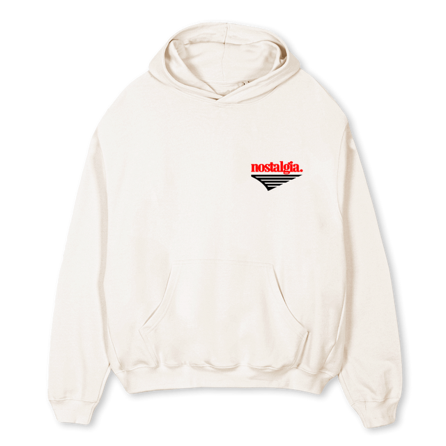 DRIVENVINWHITE Vintage White Oversized Hoodie.