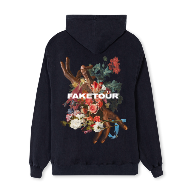 FACEFLWR Vintage Black Regular Hoodie.