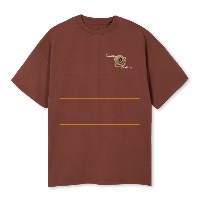 TRTGBRO Vintage Brown Oversized Tee.