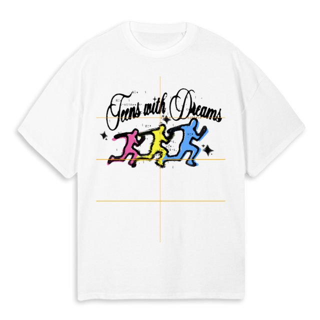 TEENSWITHDREAMSTEEV White Oversized Tee.