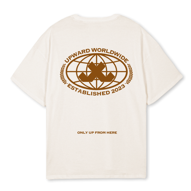 UWFAFINAL Vintage White Oversized Tee.