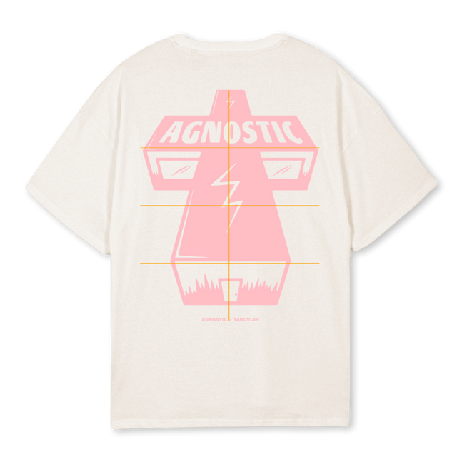 HWAGN Vintage White Oversized Tee.