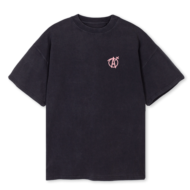 HWAGN Vintage Black Oversized Tee.