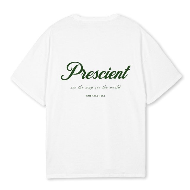 EMERALD White Oversized Tee.