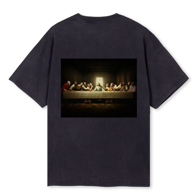 ADONBLACKTEE Vintage Black Oversized Tee.