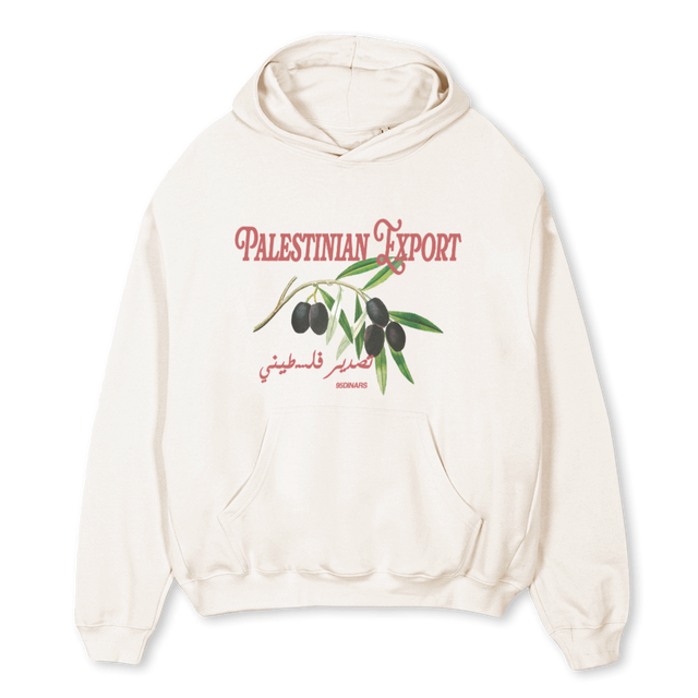 PALESTINE Vintage White Oversized Hoodie.