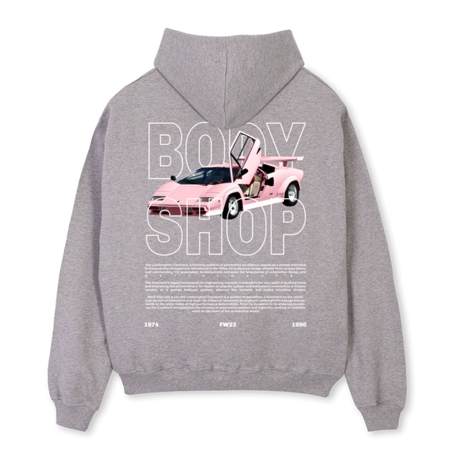 LAMBO Grey Marl Oversized Hoodie.