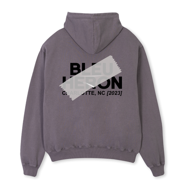 GRTAPE Pigment Grey Oversized Hoodie.