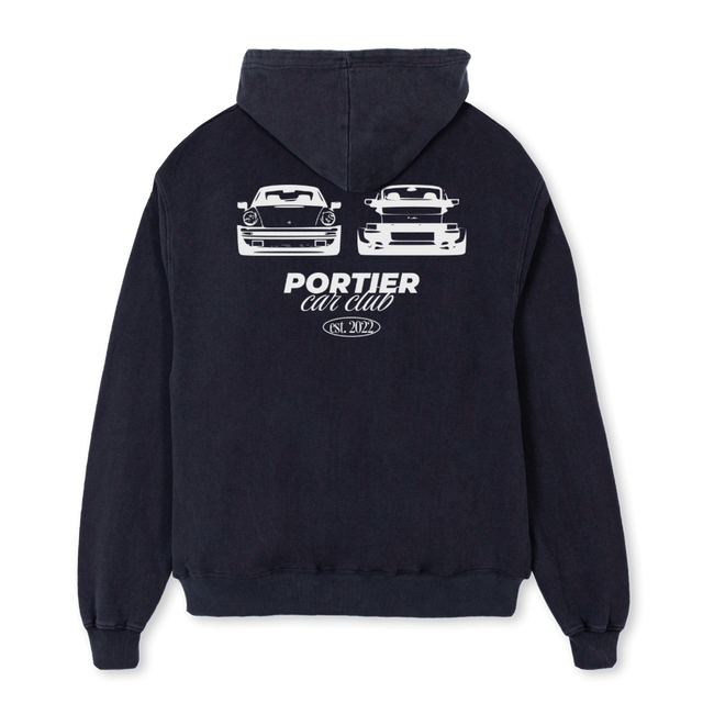 CARCLUBHOODIE Vintage Black Oversized Hoodie.
