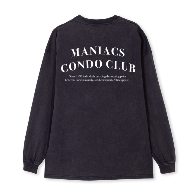 CONDO Vintage Black Oversized LS Tee.