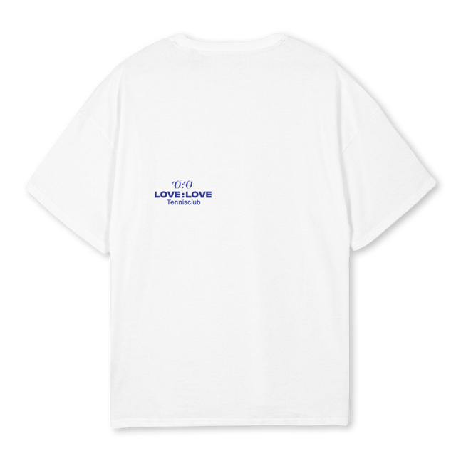 INTENNISLOVEMEANSNOT White Oversized Tee.