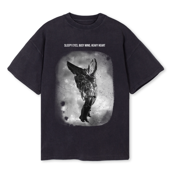 ILK Vintage Black Oversized Tee.