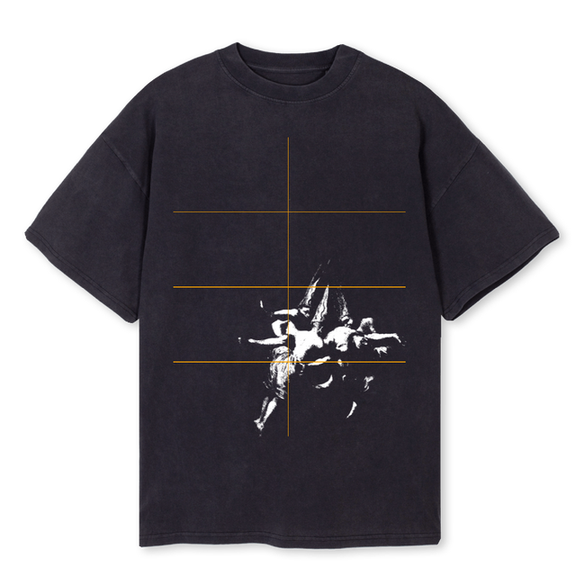 GOYASAMPLEONE Vintage Black Oversized Tee.