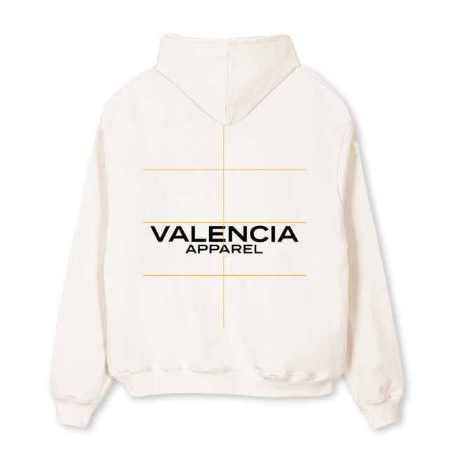 VALENCIATWO Vintage White Oversized Hoodie.