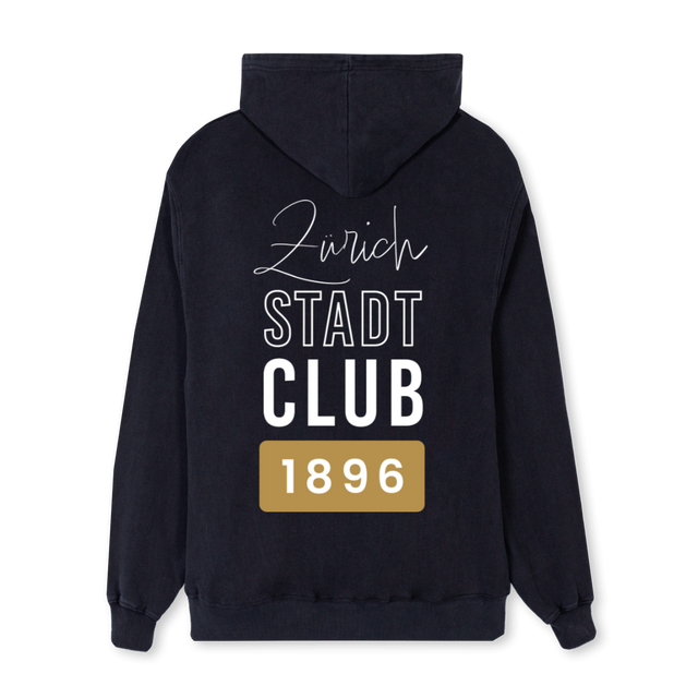 STADTCLUBHOODIEREG Vintage Black Regular Hoodie.