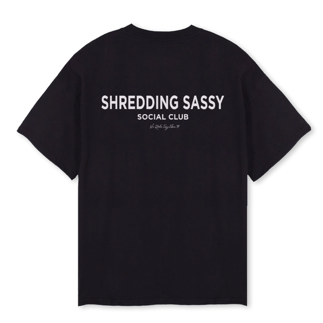SSSCESSENTIALSBTEE Black Oversized Tee.