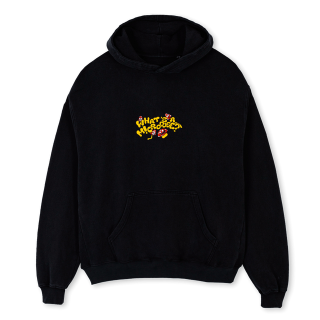 WAMDBHOODIE Black Oversized Hoodie.