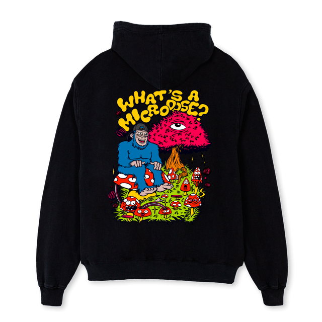 WAMDBHOODIE Black Oversized Hoodie.