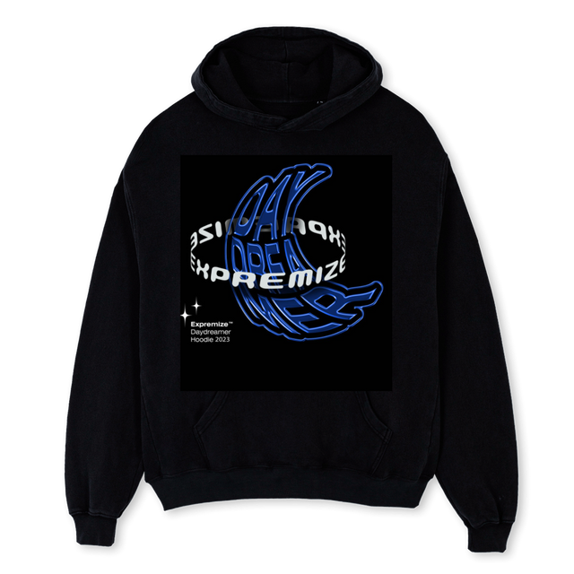 DAYD Black Oversized Hoodie.