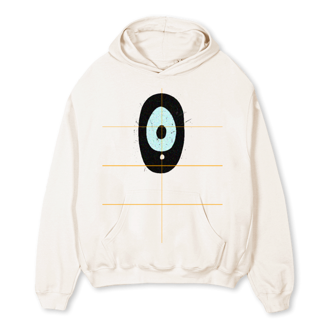 XD Vintage White Oversized Hoodie.