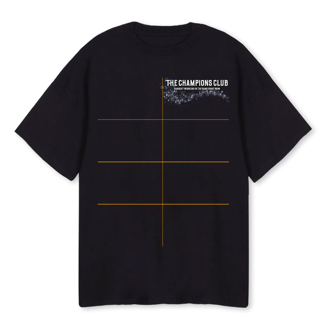 TCCSAMPLE Black Oversized Tee.