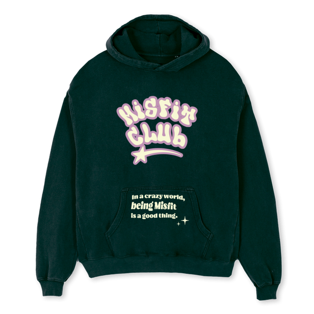 CRAZYWORLD Wild Green Oversized Hoodie.