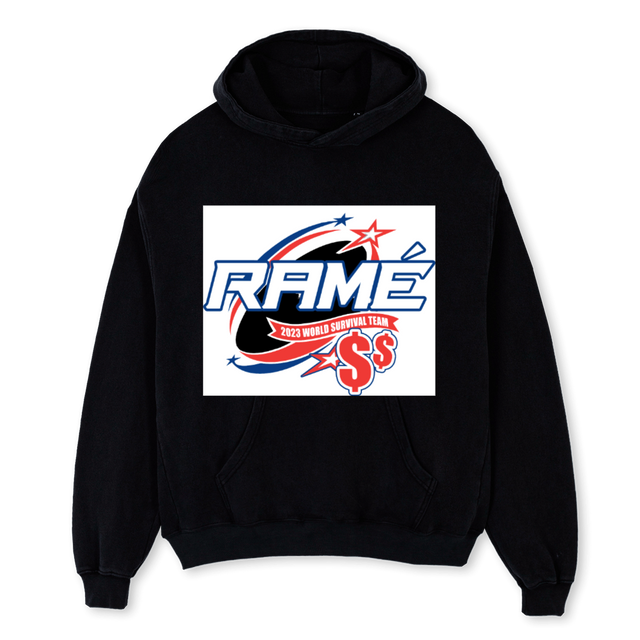 AWTWO Black Oversized Hoodie.