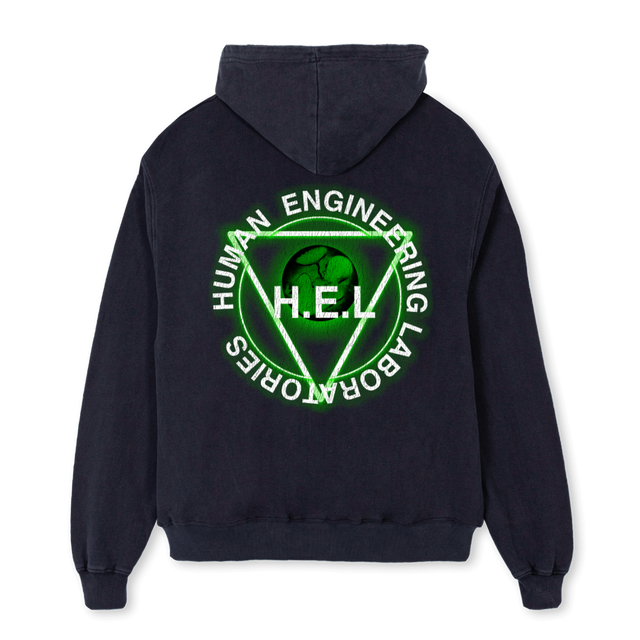 FIXEDLABS Vintage Black Oversized Hoodie.