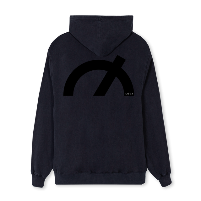 ICONHOODIE Vintage Black Regular Hoodie.