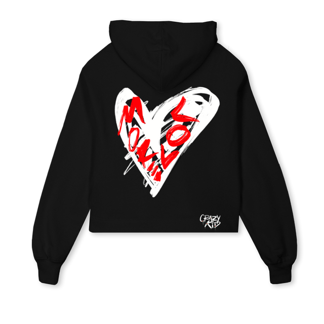 CKC Black Cropped Hoodie.