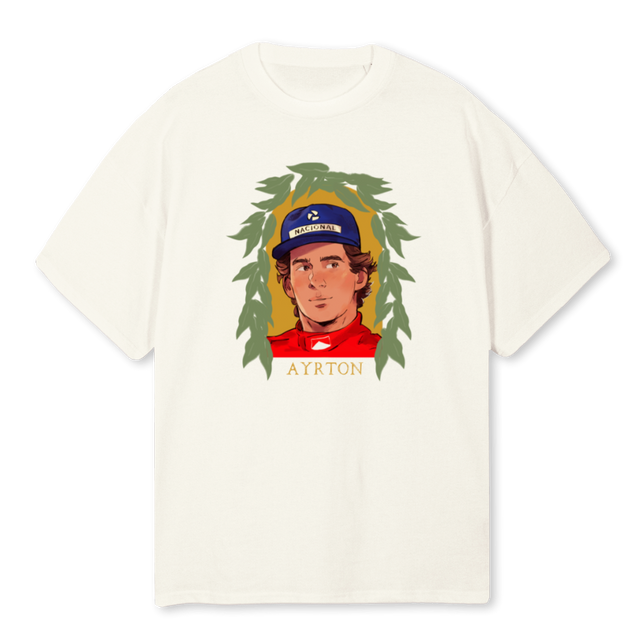 AYRTONTEEWHITE Cream Oversized Tee.
