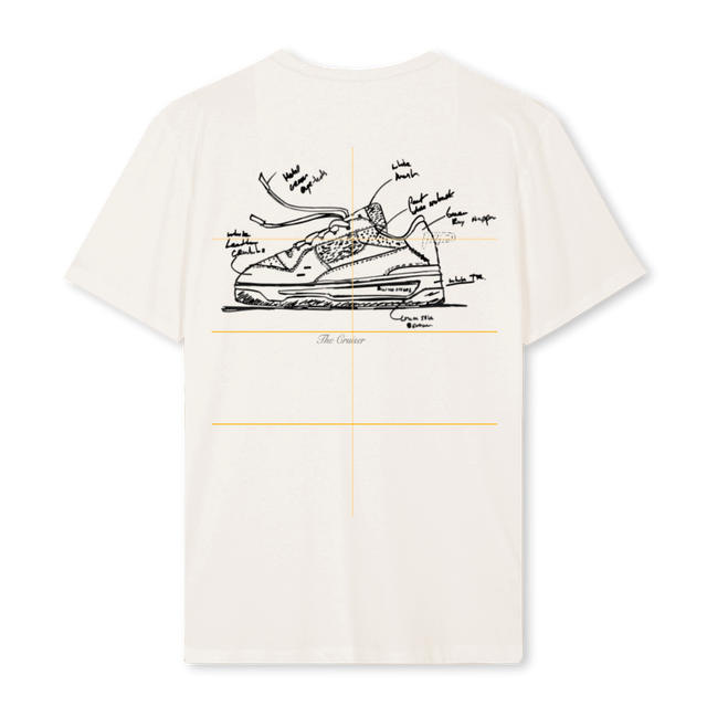 CRUISER Vintage White Regular Tee.