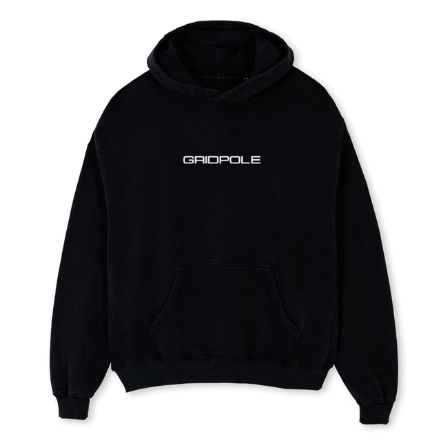 NÜRBURGRING Black Oversized Hoodie.