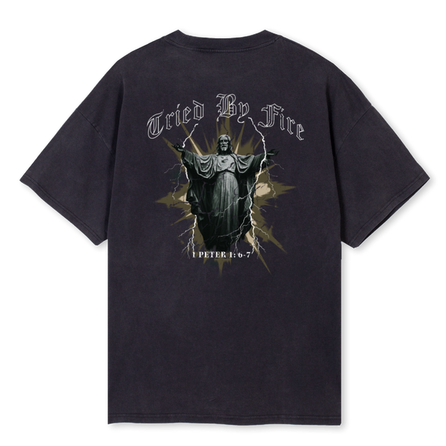 VINTAGEBLACKTEE Vintage Black Oversized Tee.