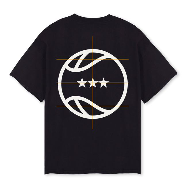 SPIRITB Black Oversized Tee.