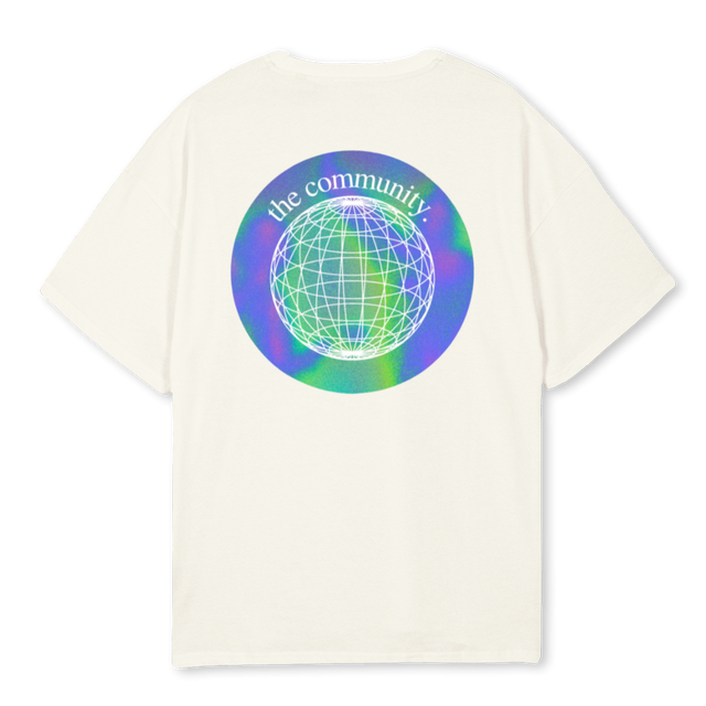 LECMNTYONECPG Cream Oversized Tee.