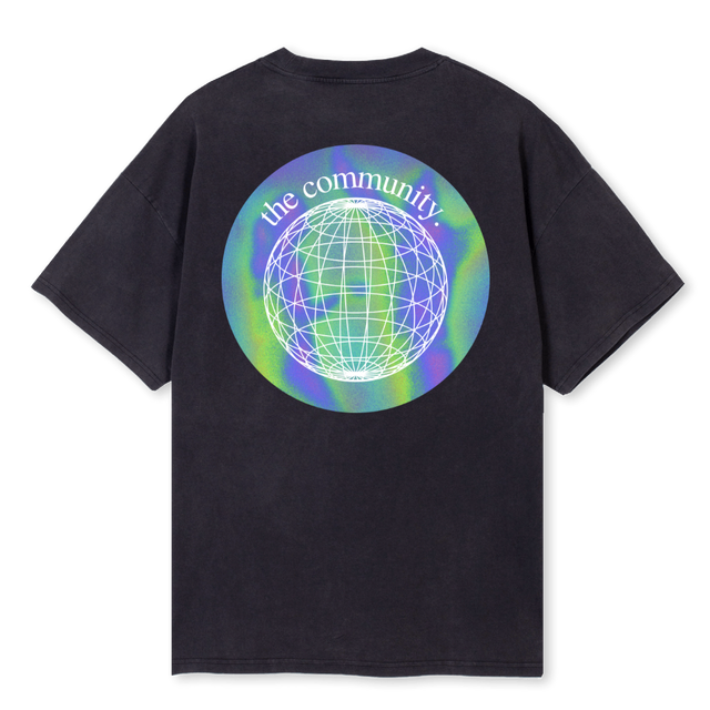 LECMNTYONEVBPG Vintage Black Oversized Tee.
