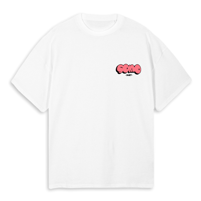 SWAHILITEEB White Oversized Tee.