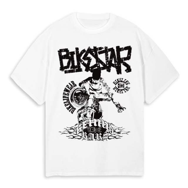 TESTBK White Oversized Tee.