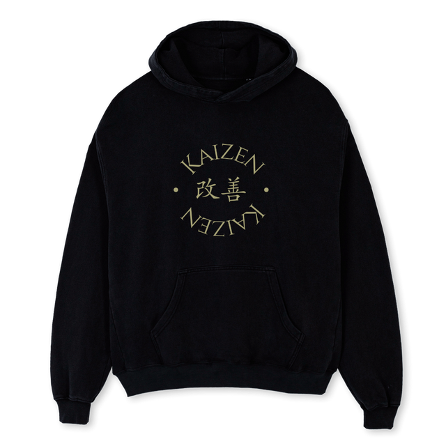 BLACKGREENSISHOODIE Black Oversized Hoodie.