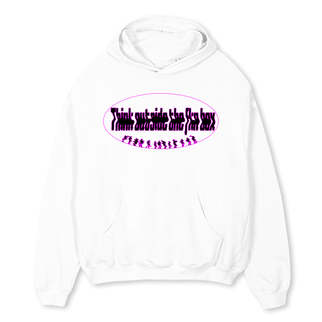 VBÖ White Oversized Hoodie.