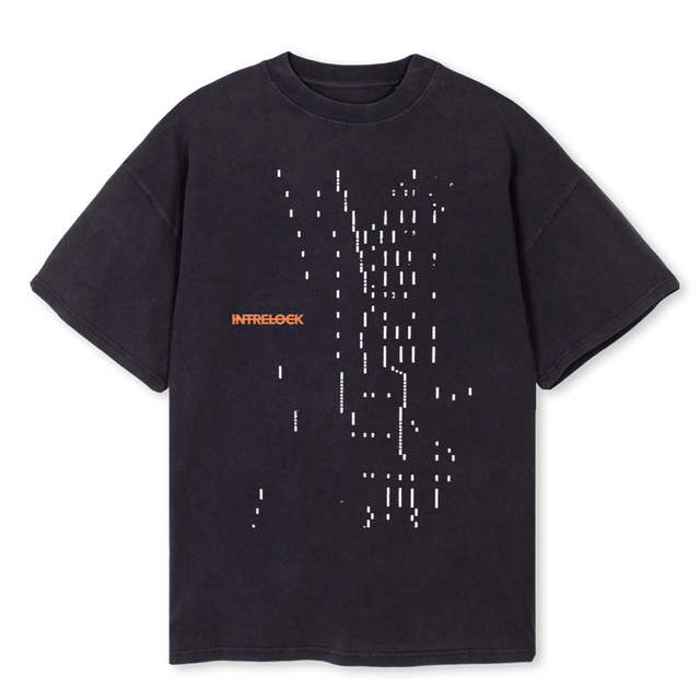 INTRELOCK Vintage Black Oversized Tee.