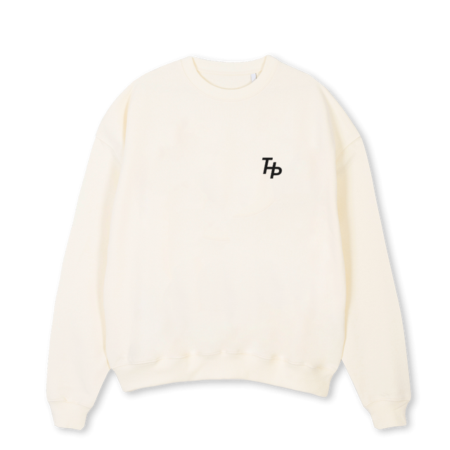 THPP Cream Oversized Crewneck Sweater.
