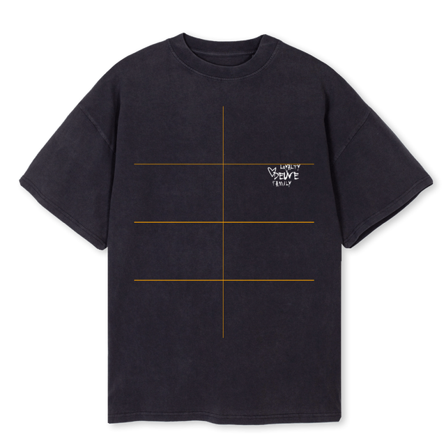 LOYALTYFAMILY Vintage Black Oversized Tee.